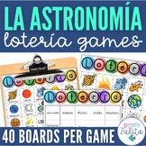 Spanish Astronomy & Space Vocabulary Lotería Game - La Ast