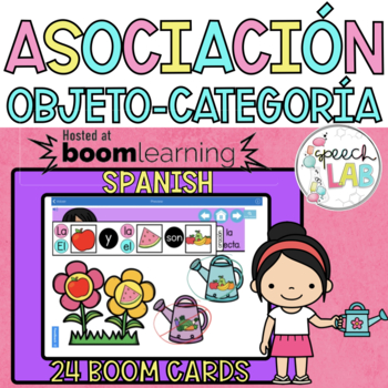 Preview of Spanish BOOM Cards | Object - Category Matching | Asociación