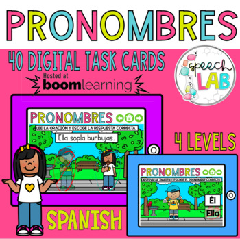 Preview of Spanish BOOM Cards Personal Pronouns - Pronombres Personales
