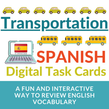 Preview of Spanish BOOM Cards™ Transportation Spanish Boom Cards™