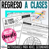 Spanish Back to School Activities - Actividades para regre