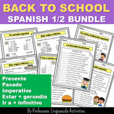 Spanish Back to School BUNDLE - Present, Past and Imperati