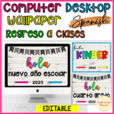 Regreso a Clases Computer Desktop Background Spanish vuelt