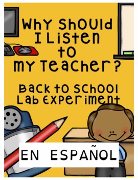 Preview of Spanish Back to School: Experimento ?Por Qué tengo que Prestar Atención? Lab