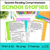 Spanish Back to School Reading Comprehension Activities Le