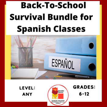 Preview of Spanish Back to School Materials  Parent Docs, Student Docs, Activitities & More