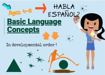Preview of Boehm 3 Preschool Spanish Basic Concepts ST Conceptos básicos AGE 4-6