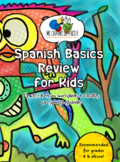 Spanish Basics Review Workbook! - 79 pages of practice & w