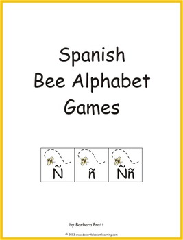 Preview of Spanish Bee Alphabet Games eBook