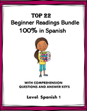 Spanish Beginner Readings BIG Bundle: 22 Lecturas @50% off