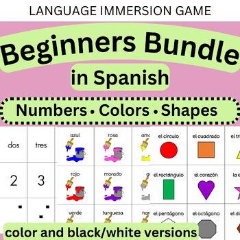 Preview of Spanish Beginners Bundle