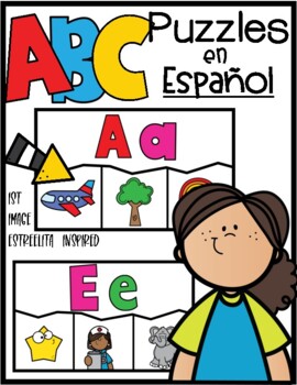 Spanish Beginning Sound Puzzle by Kindergarten Maestra | TpT