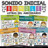 Spanish Beginning Sounds- Alphabet Bundle / Sonido Inicial