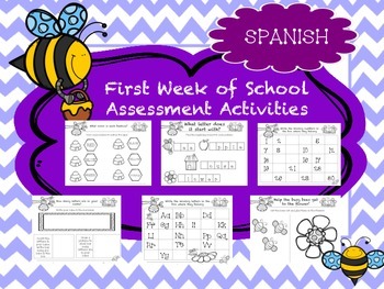 Preview of Spanish Beginning of the Year Assesments