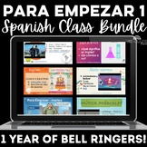 Spanish Bell Ringers, Warm Ups, Para Empezar 1 year of Spa