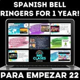 Spanish Bell Ringers Year of Warm Up Activities Para Empez