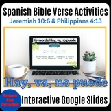 Unit 2.5 Spanish Bible Verse Activities Jeremiah 10:6 Phil