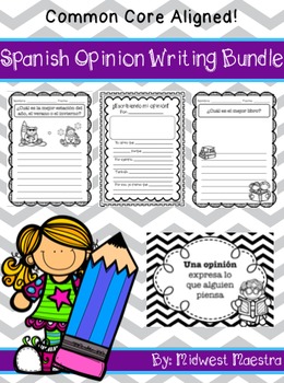 Preview of Spanish Bilingual Opinion Writing Unit