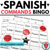 Spanish Classroom Commands Bingo Game and Vocabulary List 