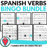 Spanish Bingo Games - Spanish 1 Review Activities for Verb