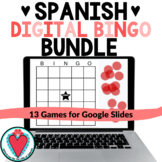 Spanish Bingo Games for Google Slides - Digital Activity BUNDLE