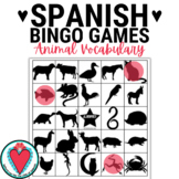 Spanish Animals Bingo Game - World Language Activity
