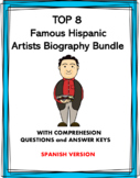 Spanish Biography Bundle: Top 8 Famous Hispanic Artists at