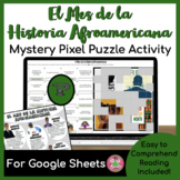 Spanish Black History Month Activity | Mystery Images | Pixel Art