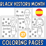 Spanish Black History Month Coloring Pages - February Colo