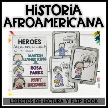 Preview of Black History Month in Spanish | Martin Luther King, Rosa Parks & Ruby Bridges