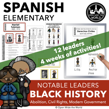 Preview of Spanish Black History Month - el mes de la historia afroamericana
