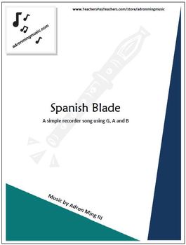 Preview of "Spanish Blade" Recorder Music with Fun Background Track