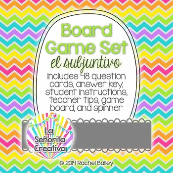 Preview of Spanish Board Game Set - Subjunctive Mood