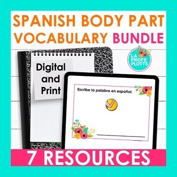 Preview of Spanish Body Part Vocabulary Activities Bundle - El Cuerpo