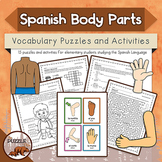 Spanish Body Parts Puzzles and Activities