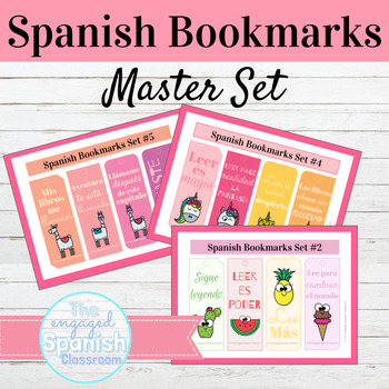 Preview of Spanish Bookmarks Bundle