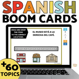 Spanish Boom Cards BUNDLE Spanish 1 Sub Plans & Review for