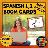 Spanish Boom Cards, Spanish 1, 2 Digital Flashcards, Boom 