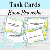 Spanish Buen Provecho Food Vocabulary Task Cards