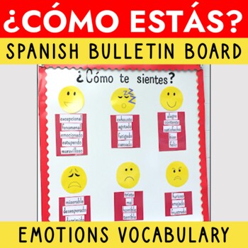 Preview of Spanish Bulletin Board - Como estas hoy