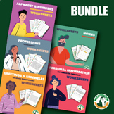 Worksheets Bundle: Alfabeto - Números - Saludos y más