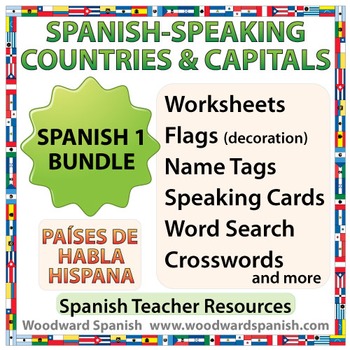 Preview of Spanish Bundle – Spanish-speaking Countries and Capitals