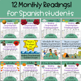 Spanish CI Readings Comprehensible Input SEASONAL 12 month