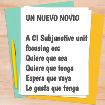 Preview of Spanish CI present subjunctive unit, hopes/wants