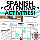 Spanish Calendar Activities BUNDLE - Days of the Week, Mon