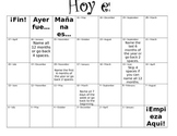 Spanish Calendar Game