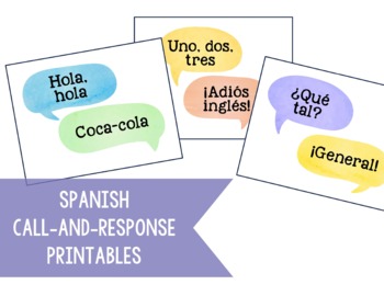 Hola, Hola, Coca Cola and 30 More Spanish Call and Responses