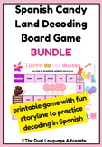 Spanish Candy Land Decoding Games BUNDLE - juegos de mesa lectura