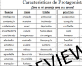 Spanish Character Traits - Caracteristicas de Protagonista