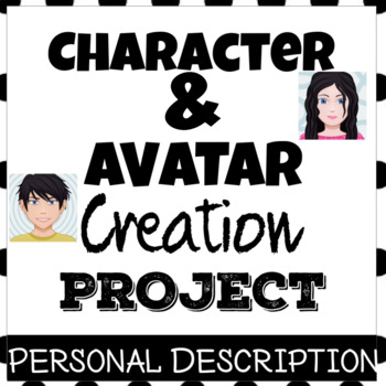 Preview of Spanish Character and Avatar Creation Project | Spanish Descriptions